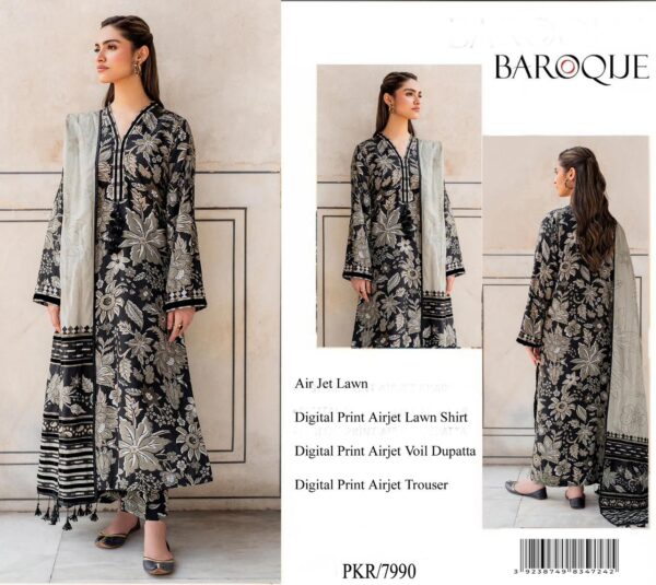 BAROQUE  Lawn 3PC/#101