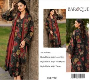 BAROQUE  Lawn 3PC/#103