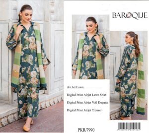 BAROQUE  Lawn 3PC/#105