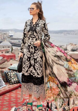 Maria B Luxury Lawn #418