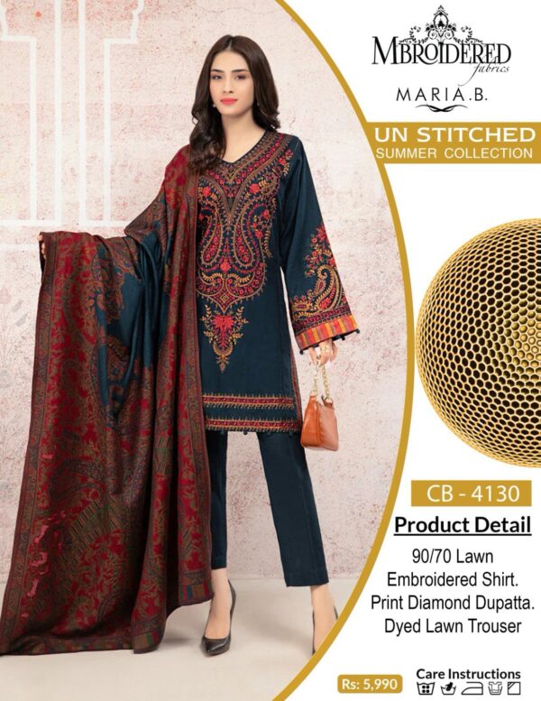 Maria B Luxury Lawn #419